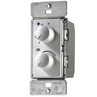Four Speed Dual Fan Dimmer Both Control White 