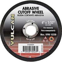 Abrasive Cut Off Wheel, 4" x 3/32" 