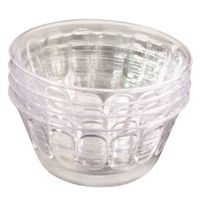 custard cups, 6 oz clear 4 pc