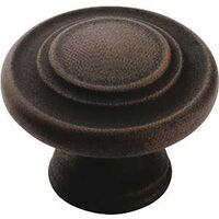 Inspirations 3 Ring Cabinet Knob, 1 3/8 in.Antique Rust