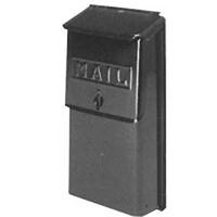 Economy Mailbox with Latch, Black