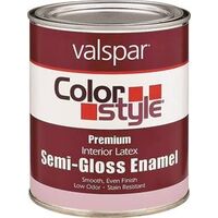 Interior Latex Wall Paint, 1 Qt Semi-Gloss Clear Base