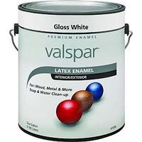 Interior Exterior Latex Paint, 1 Gal Gloss White
