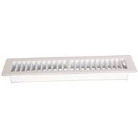 floor register, white 12in. x 1/4in.