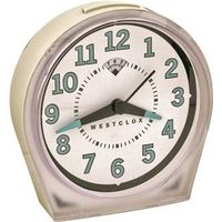 keno keywound alarm clock, almond