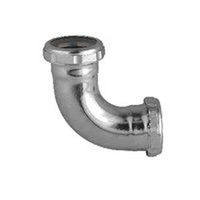 elbow with nuts & washer, 90 deg 1 1/2in. 22 gauge