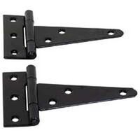 extra heavy duty t hinge black, 10in.