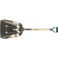 Aluminum Scoop with Wood/Poly Handle, 29in.