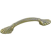 Shell Pull, Burnished Brass