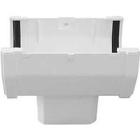 White Gutter Drop Outlet Front