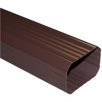 duraspout down spout, brown