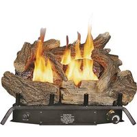dual fuel gas logs with thermostat, 18in.