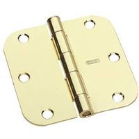 6457972 - 3.5IN BRIGHT BRASS HINGE 5/8R