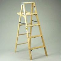 6458442 - 5FT TYPE2 WOOD STEPLADDER
