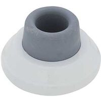 white wall door stop