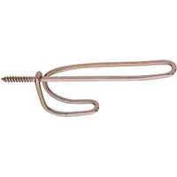 Wire Coat & Hat Hook, Brass Tone
