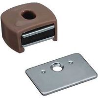 plastic magnetic cabinet catch, tan