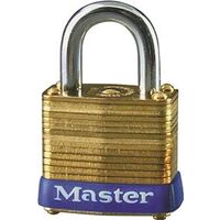 1 1/8in. 4 pin tumbler brass padlock