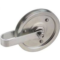 garage door pulley & fork, 4in.
