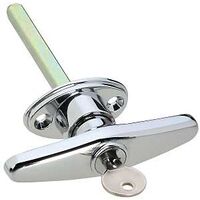 keyed cylinder t-handle lock, chrome