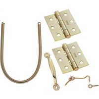 6460646 - STN BRASS SCREEN DOOR HINGESET