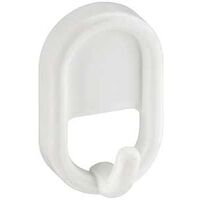 white magnetic garment hook