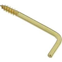 screw hook, 1 1/4in. brass