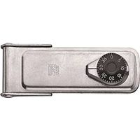 combination locking hasp, 6in. zinc