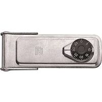 combination locking hasp, 6in. zinc