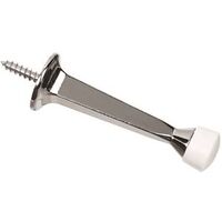 Rigid Door Stop, 3" Chrome