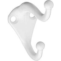 Coat & Hat Hook, White
