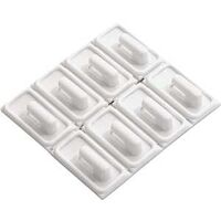 Adhesive Mini Hooks, White