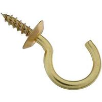 Cup Hook, 1 1/4" Brass