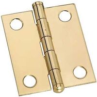 Button Hinge, 1 1/2" Brass