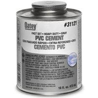 pvc fast set cement, 1 gal gray