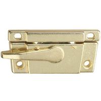 narrow sash lock, bright brass