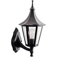 Outdoor Plastic Lantern, Black