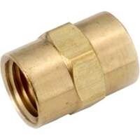 brass coupling, 3/8in.