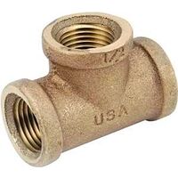 brass tee, 1in.