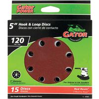 8 hole hook & loop 120 grit, 5in.