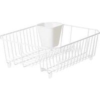 Twin Sink Dish Drainer, White