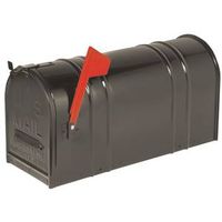 6500144 - US#1-1/2 BLACK RURAL MAILBOX