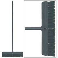 Hard Poly Push Broom & Handle, 18" 
