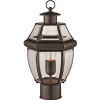 One Light Post Lantern, Bronze