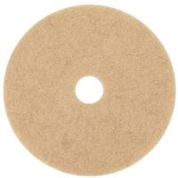 tan floor buffing pad, 20in.    
