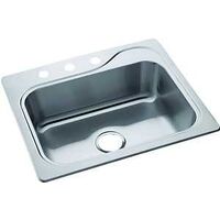 stainless steel 7in. single bowl sink   