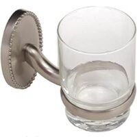 Victorian Tumbler Holder with Glass, Nickel