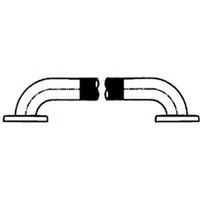 stainless safety grab bar, 48in. 