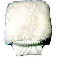 wiping applicator mitt, white