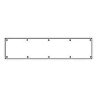 Gold Kick Plate, 6in. X 34in.